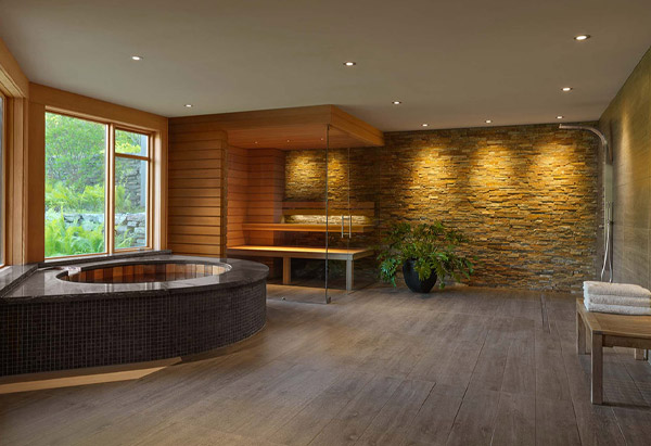 Home Spa Oasis Interior - Vermont Residential Architecture